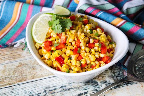 Grilled Corn and Fresh Pepper Salad