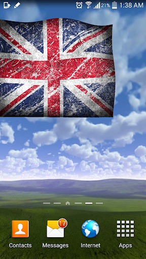 UK Flag Live Wallpaper 3D