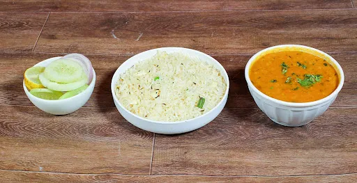 Yellow Dal Fry With Jeera Rice