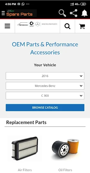 Auto parts catalog screenshot 4