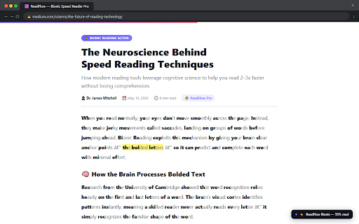 ReadFlow - Bionic Speed Reader Pro screenshot 3