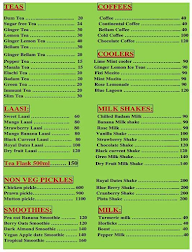 Tea Meet menu 1