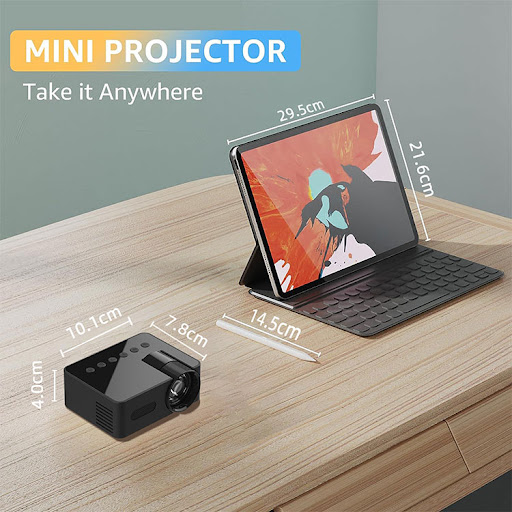 Title 4, YT100 Home Mini Portable Mini Projector HD Wire...