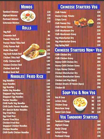 Dhaba On Wheel menu 