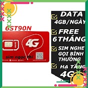 Sim 4G 1 Năm Sim Viettel V120N /V90 Tặng 120Gb /Tháng Gọi Miễn Phí _Đẹp