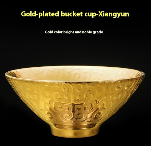 Title 18, Blue Kirin Gilding Temmoku Cup Kung Fu Tea Set,...