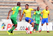 Sundowns' Sibusiso Vilakazi in   the MTN8 quarterfinal match against   Golden Arrows at Lucas Moripe Stadium, Tshwane, at the weekend. 