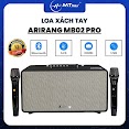 Loa Xách Tay Arirang Mb2 Pro Cao Cấp Kèm 2 Micro Không Dây, Bass 16.5Cm, Pin 6800Mah Hoạt Động Lên Đến 5 Giờ