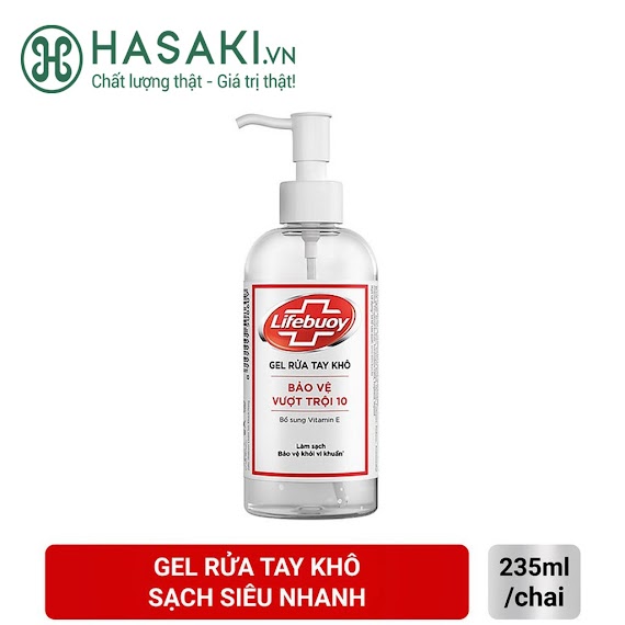 Gel Rửa Tay Khô Lifebuoy Bảo Vệ Vượt Trội 10