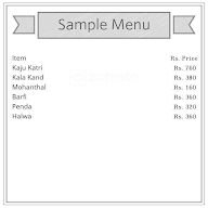 Gokul Dairy And Sweets Palace menu 1