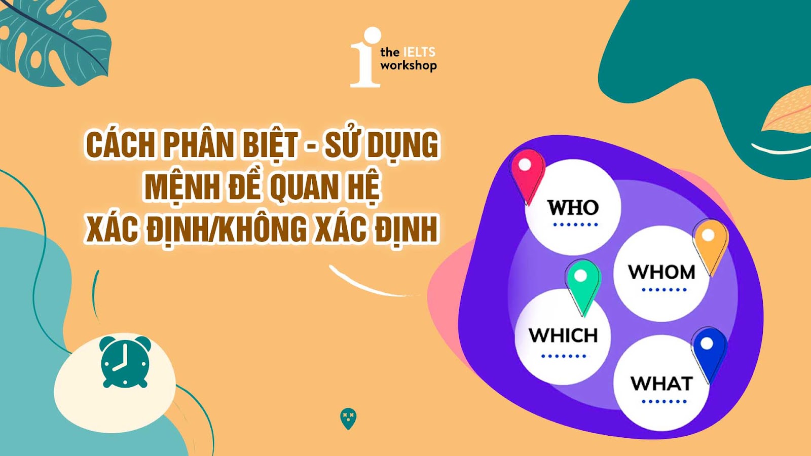 mệnh đề xác định và không xác định