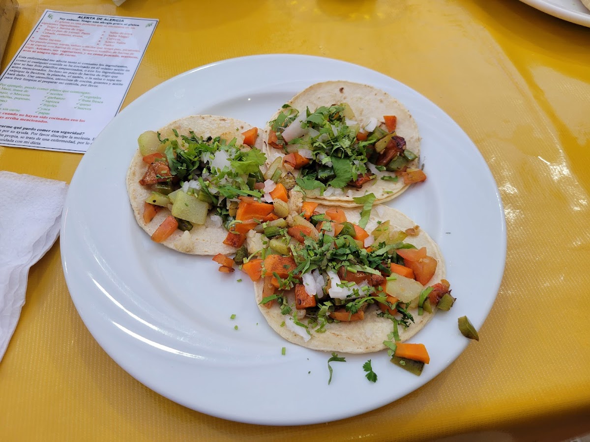 Vegetable tacos