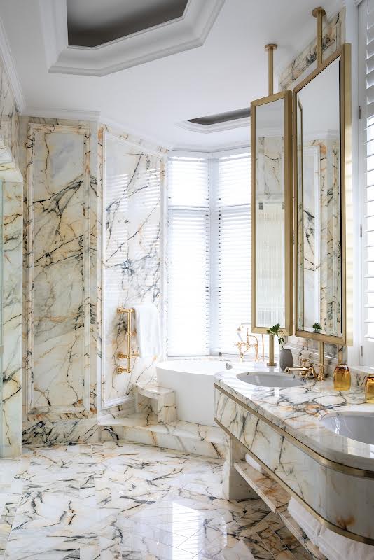 The Cadogan marble bathroom overview