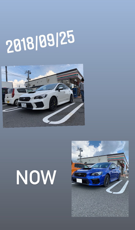 WRX STIのWRブルーパール・試乗してましたに関するカスタム事例の投稿画像1枚目
