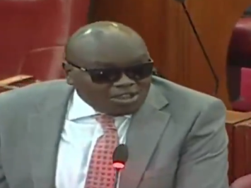 Nandi Senator Samson Cherargei in Parliament on September 20, 2023.