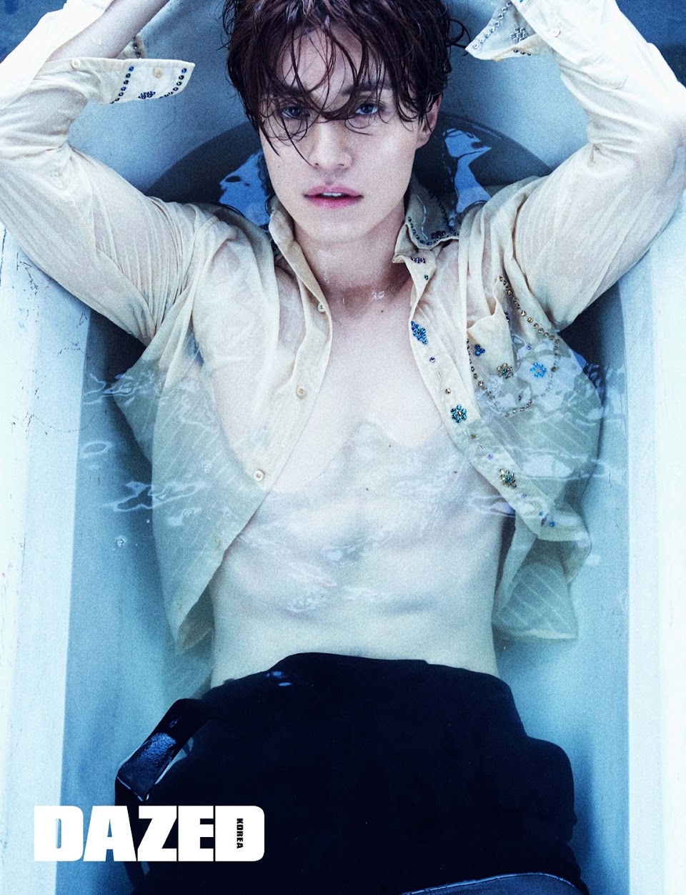 lee dong wook shirtless abs dazed