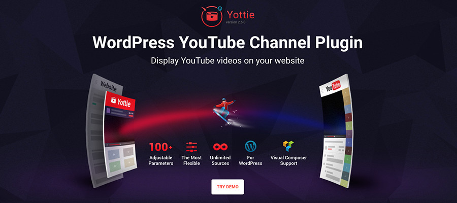Galeria Yottie YouTube WordPress para YouTube