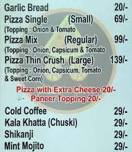 Pizza On Thela menu 1