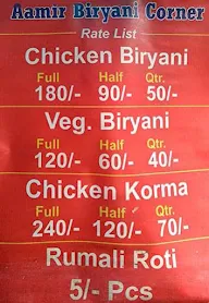 Aamir Biryani Corner menu 2