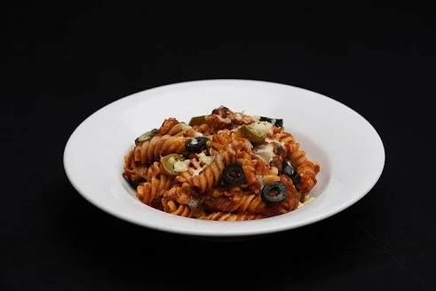 Pasta in Tomato Sauce Veg (Baked)