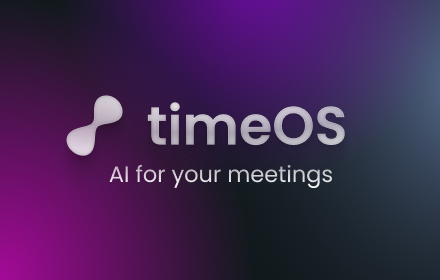 timeOS: AI Meeting & Calendar Assistant small promo image