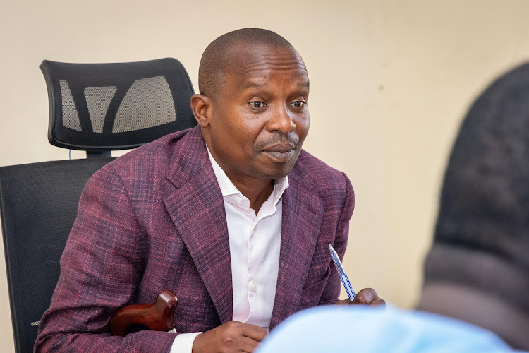 Interior and National Administration CS Kithure Kindiki in meeting with MPs from Turkana, in Lodwar on March 28, 2024