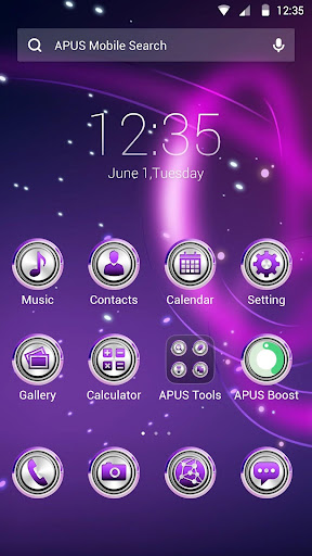 Dazzling light theme for APUS