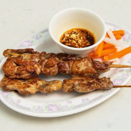 612 - Grilled Chicken with Satay Sauce (串烧沙爹鸡肉）