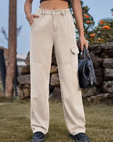 Nouveau jean femme à taille élastiq - 3