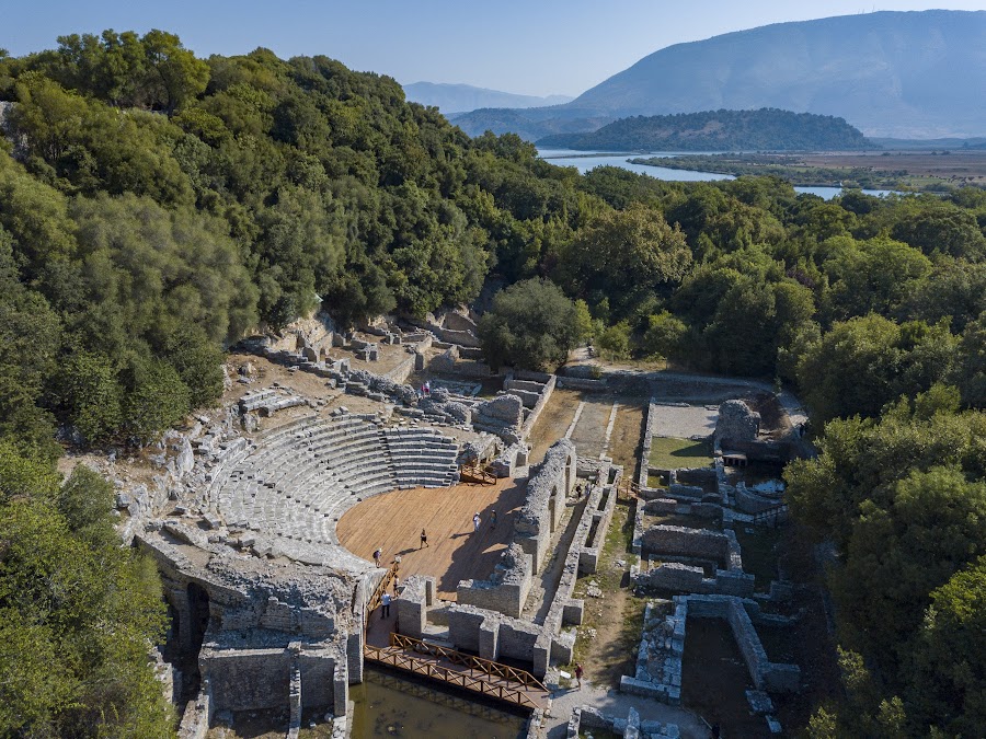 Butrint, widok z drona