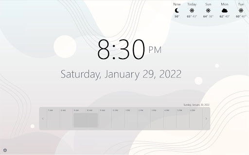 New Tab Calendar