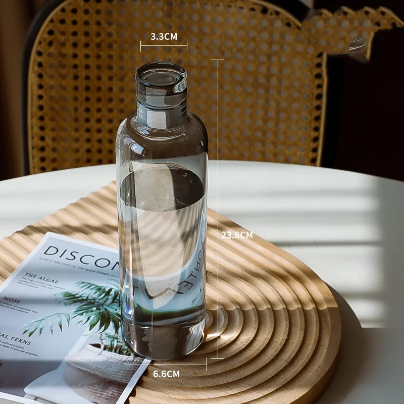 Title 3, Mooie Draagbare Waterbeker van Helder Glas Stij...