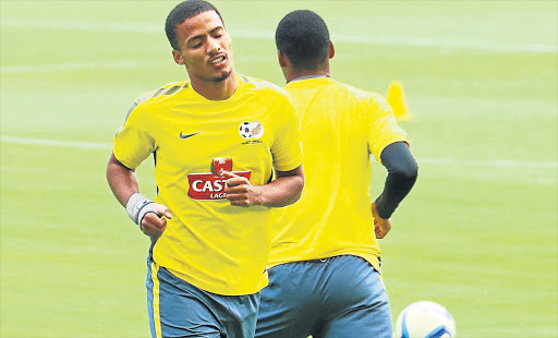 GAME-BREAKER: SA U23 defender Rivaldo Coetzee urges his teammates to give their all against Algeria in Dakar tonight Picture: GALLO IMAGES