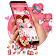 Lovely 3D Valentine Day Launcher Theme icon