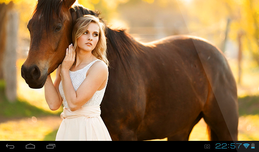 Angel And Horse LiveWallpaper