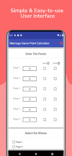 Screenshot Marriage Point Calculator