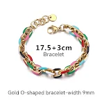 Gold O Bracelet 9mm