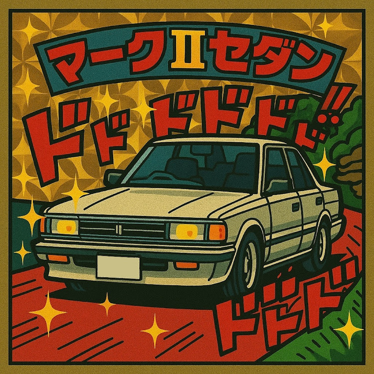 マークIIの5月もよろしくお願いします・奥多摩・旧車・ビックリマンシール風に関するカスタム事例の投稿画像2枚目