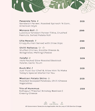 Trunks and Leaves menu 6