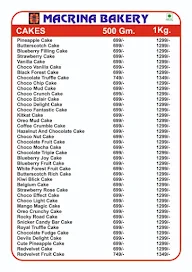 Macrina Bakery menu 1