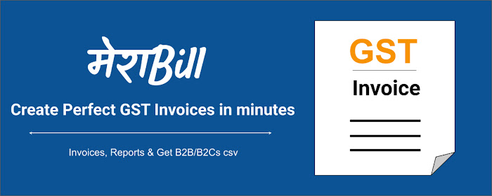 MeraBill - GST Invoice Generator marquee promo image