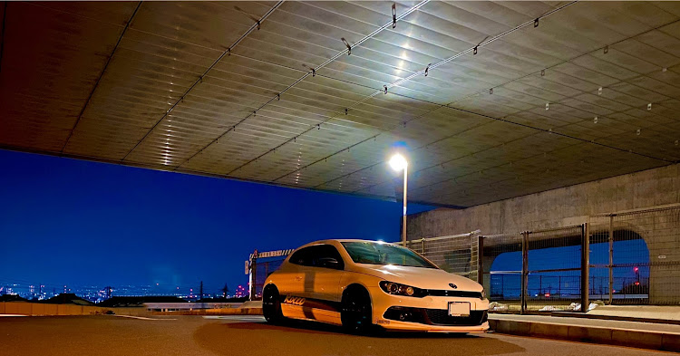 シロッコの白子・夜景と愛車・仕事おわりに関するカスタム事例の投稿画像2枚目