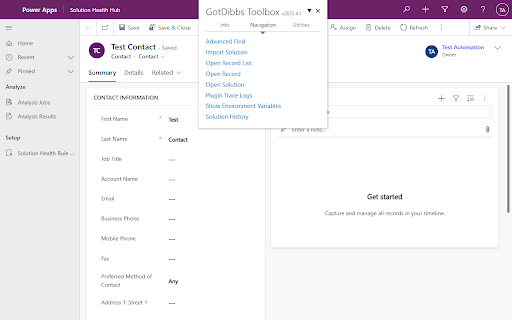 GotDibbs Toolbox for Dynamics 365/CRM