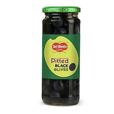 Del Monte Olives Pitted Black 450 Gm