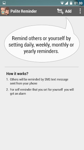 Polite Reminder : Schedule SMS