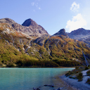 Mountains and large lake