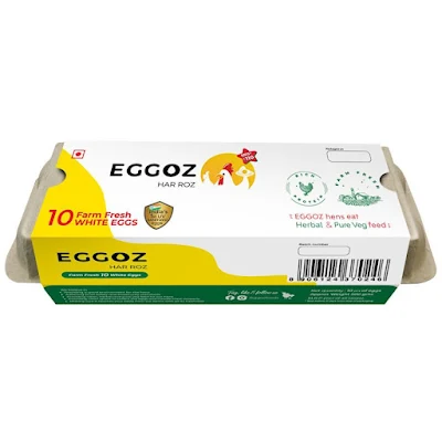 Eggoz Premium White Egg Pack Of 10 1 Qty