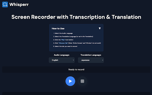 Whisperr - Live Voice Translator