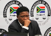 ANC head of elections Fikile Mbalula at the state capture inquiry in Parktown, Johannesburg, on March 22 2019.