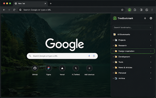 TreeBookmark screenshot 1